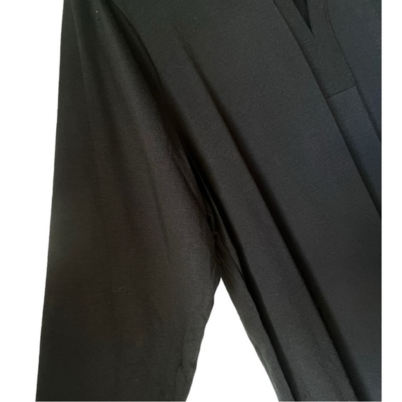 Women's Hanes Keyhole neckTunic casual  black 3/4 sleeve soft fabric size XL - Picture 5 of 10